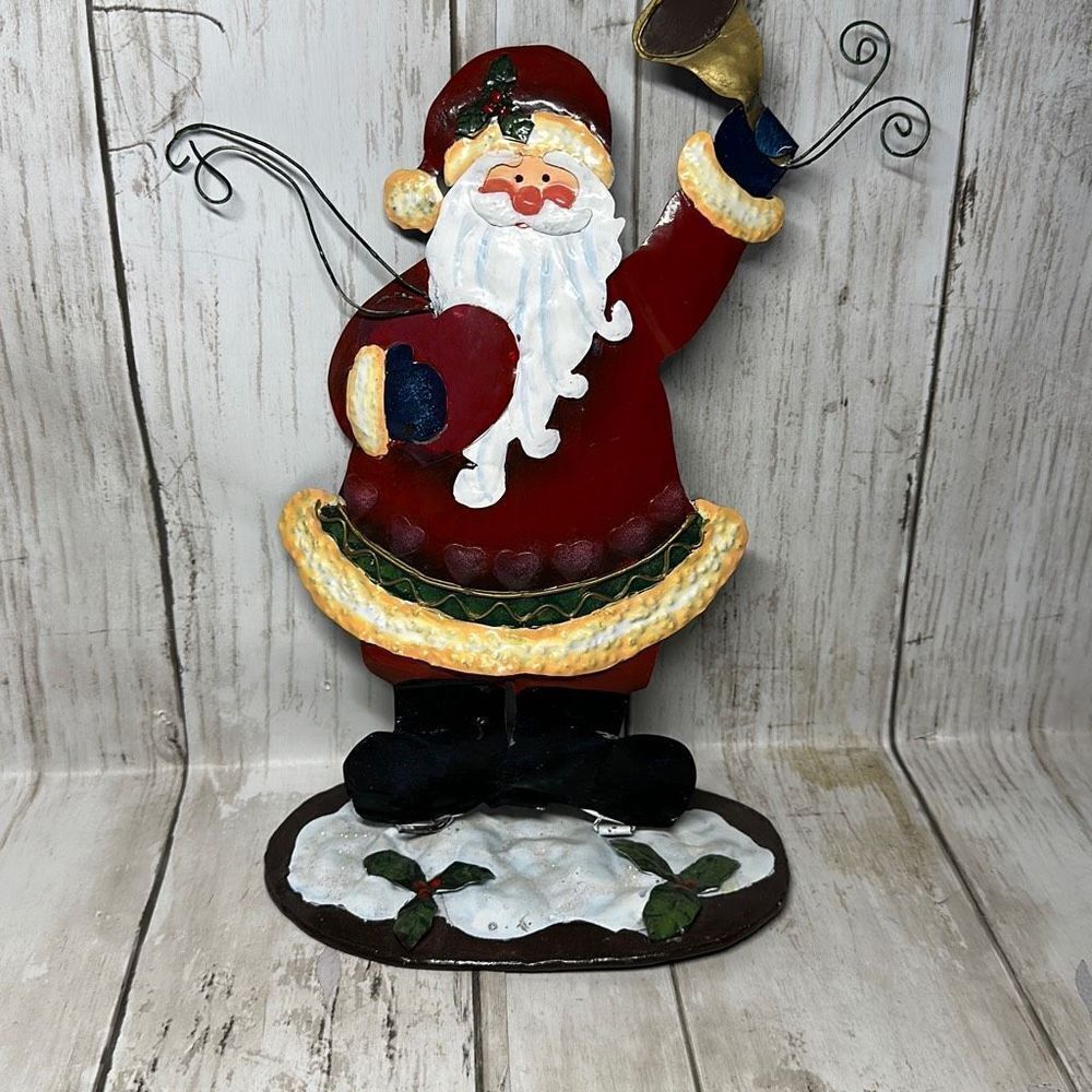 Santa Claus Christmas Metal Table Decor Decorations